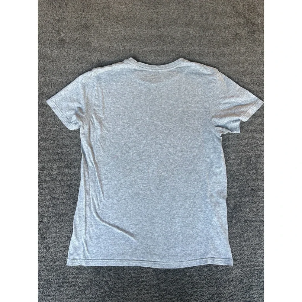 Ralph Lauren Polo T-Shirt Men Small Gray Cotton Crew Neck‎ Short Sleeve Pullover
